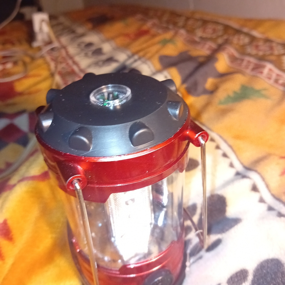 Shoe Republic LA Red & Black Camping Lantern